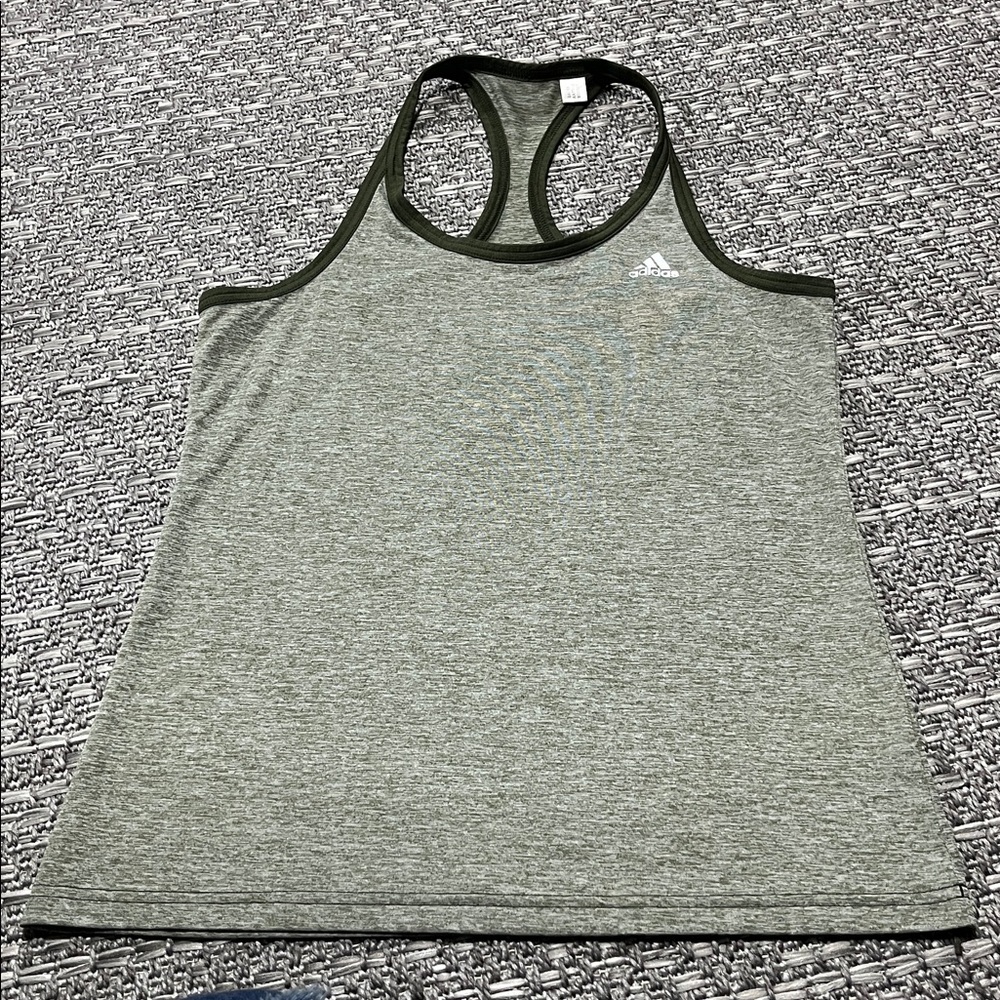 Adidas | Heathered Green Climate Tank